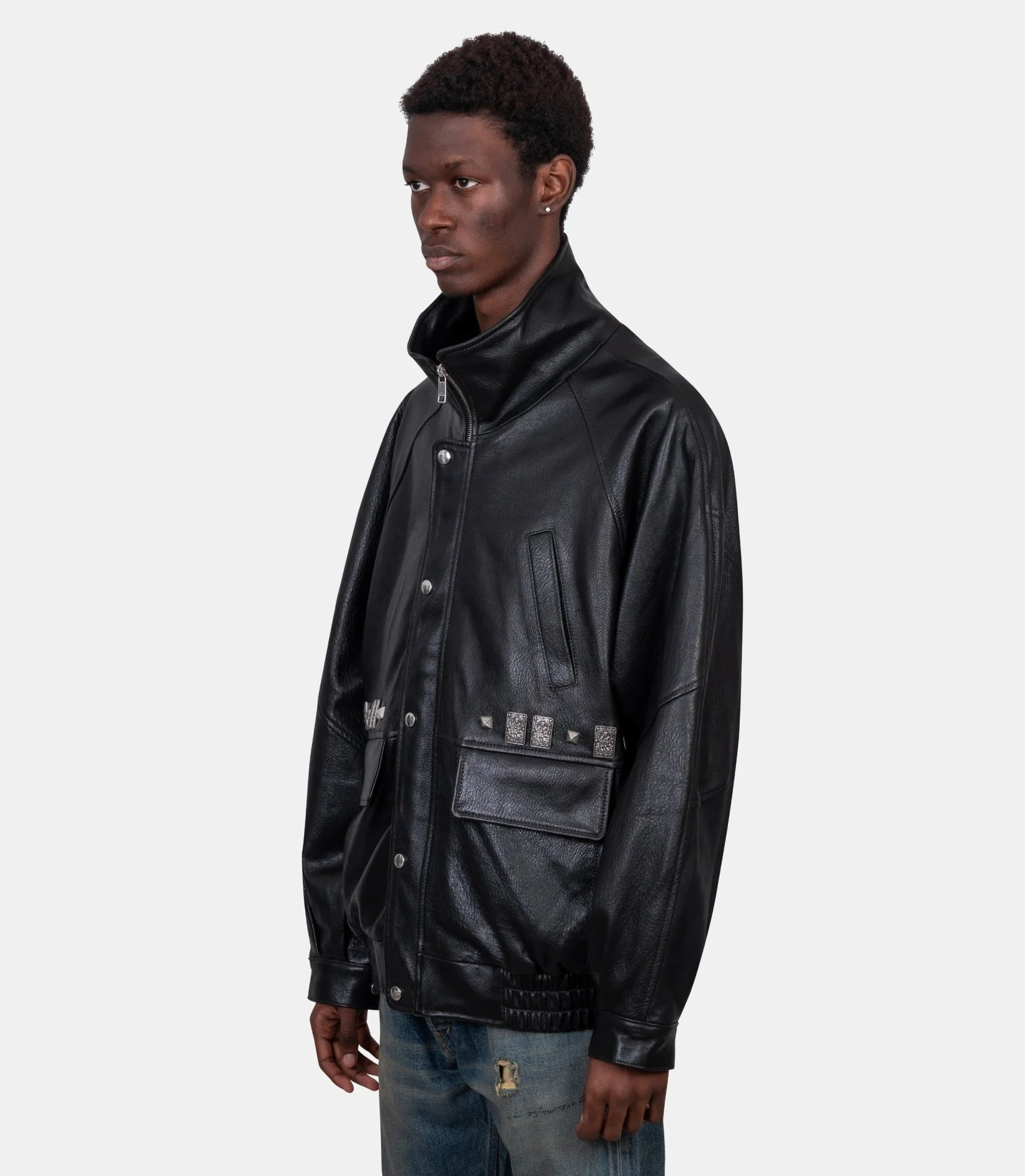 Veste en cuir studded prince phillip’s childhood - Image 3