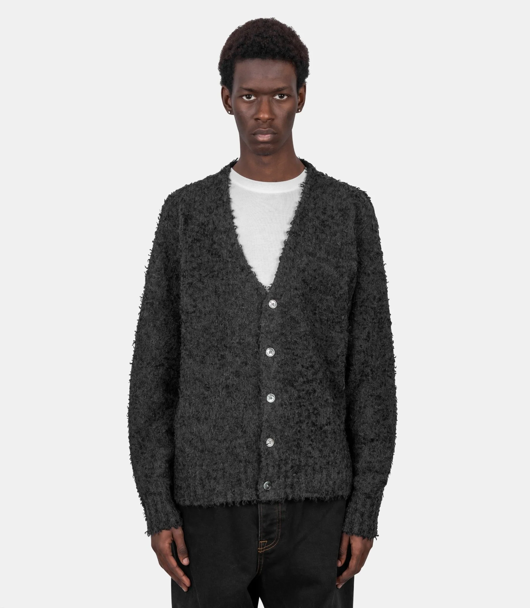 Cardigan textured