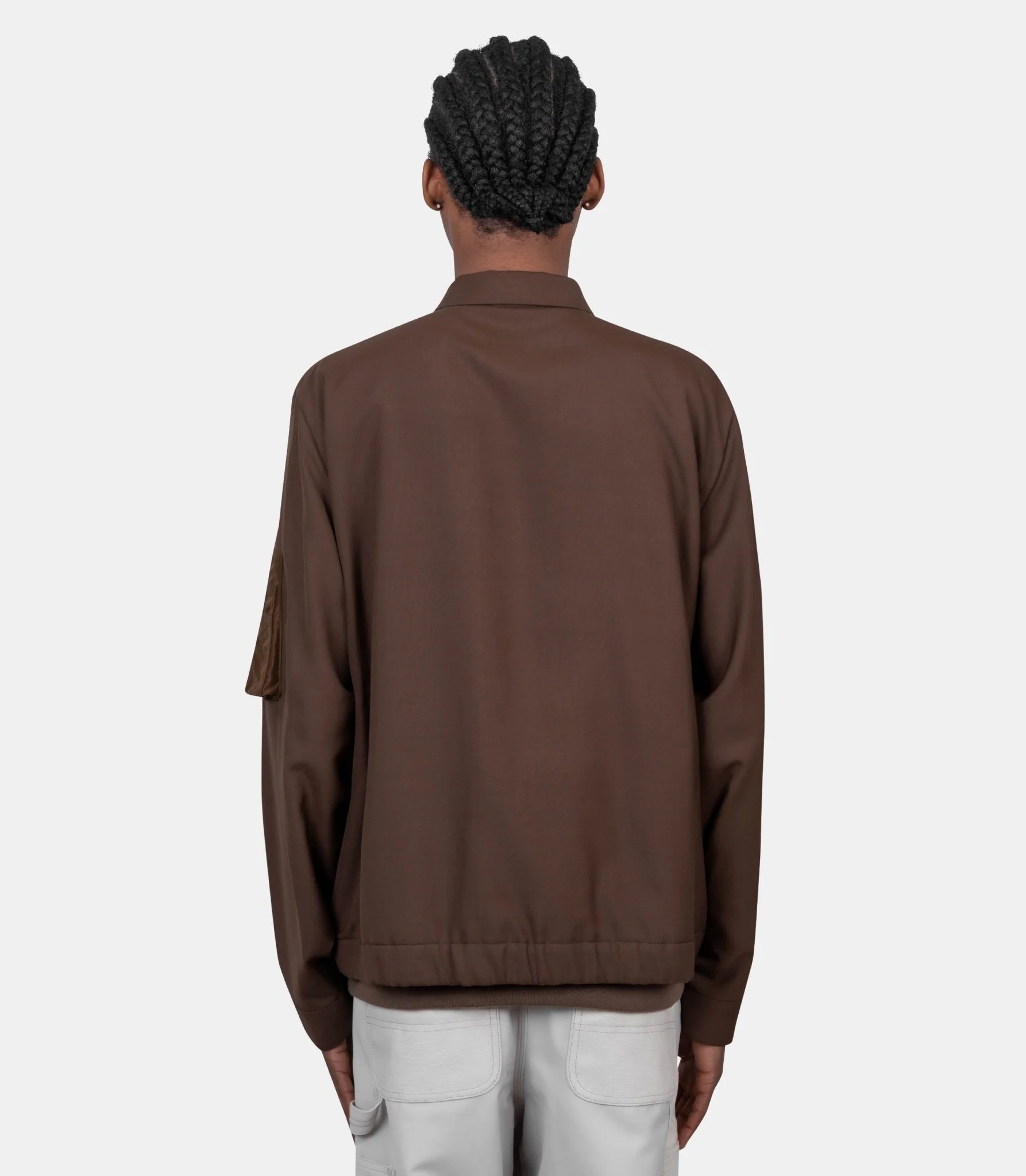 Blouson suiting x nylon twill - Image 2