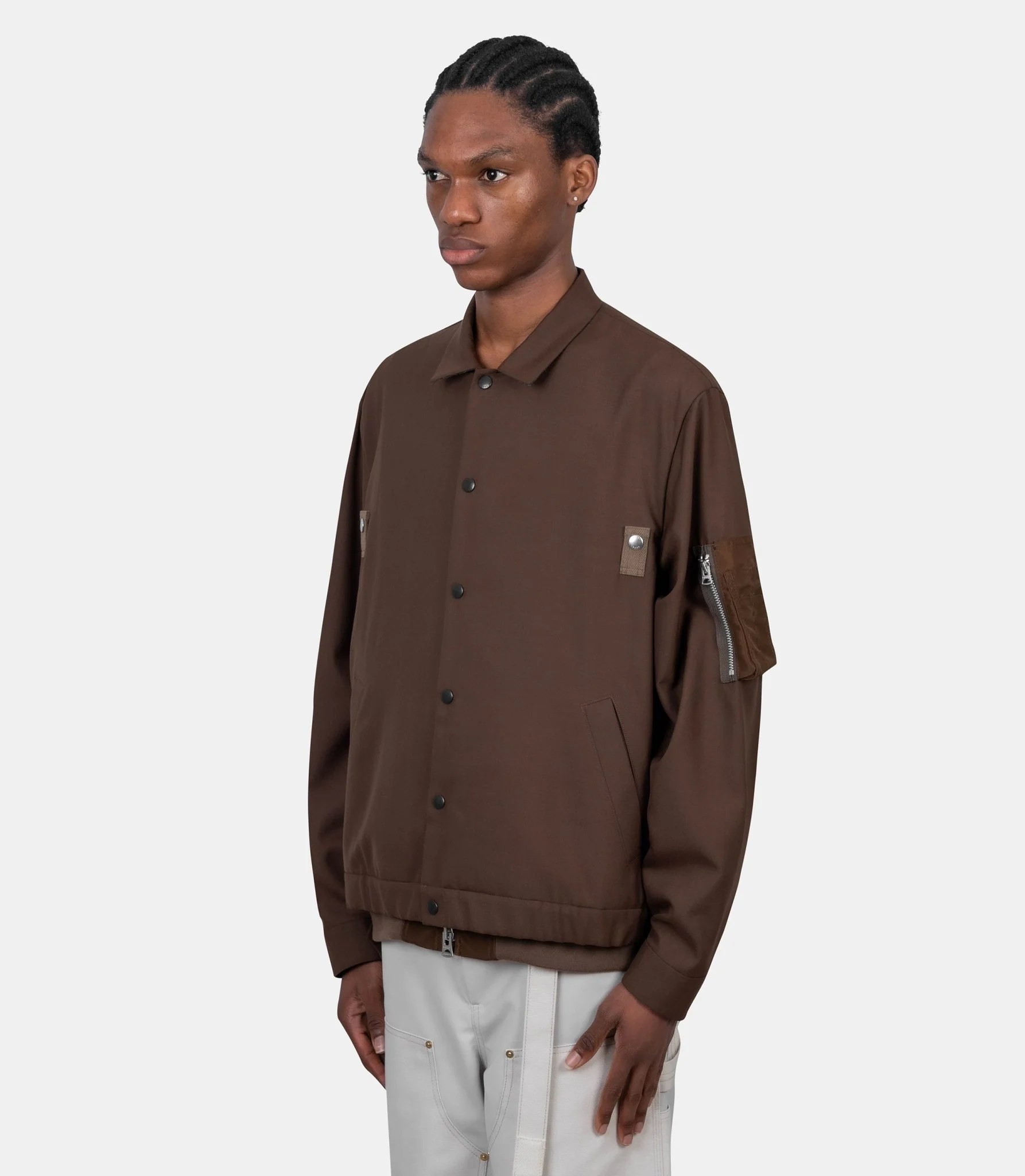 Blouson suiting x nylon twill - Image 3