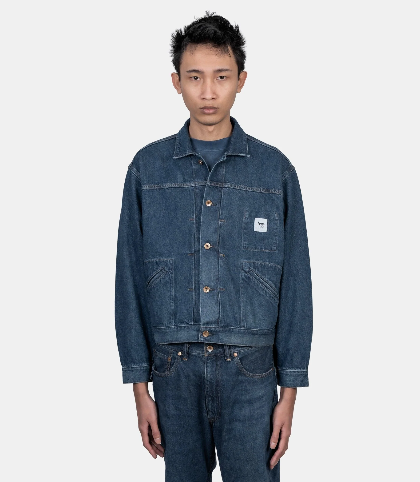 Veste en jean selvedge voyage x kuro