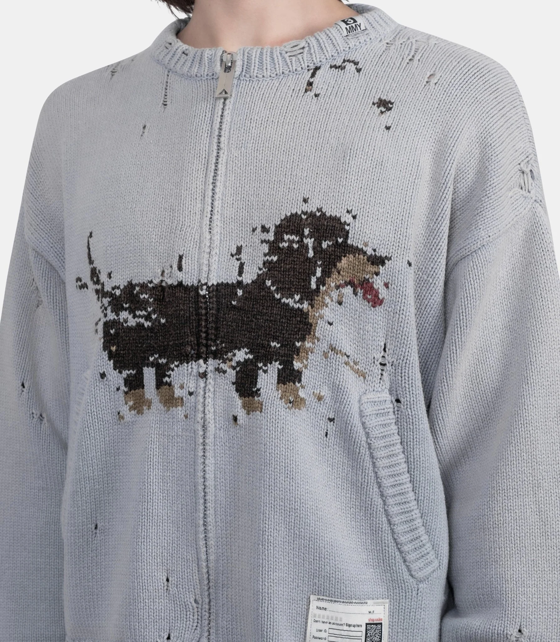 Cardigan jacquard chien - Image 4
