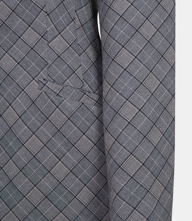 Blazer ajusté à carreaux - Image 4