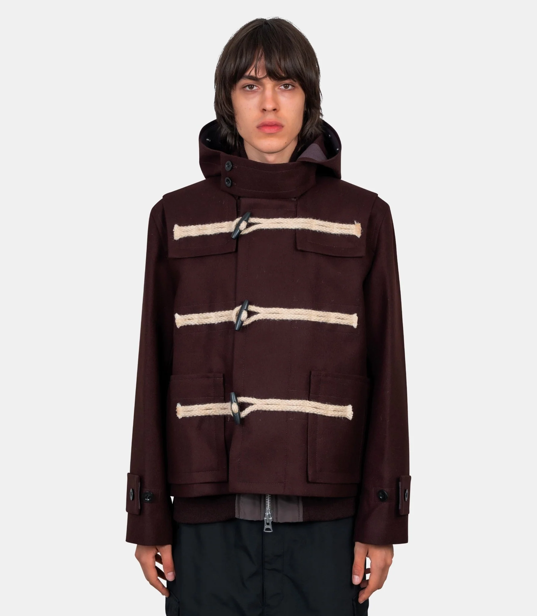 Blouson en laine melton