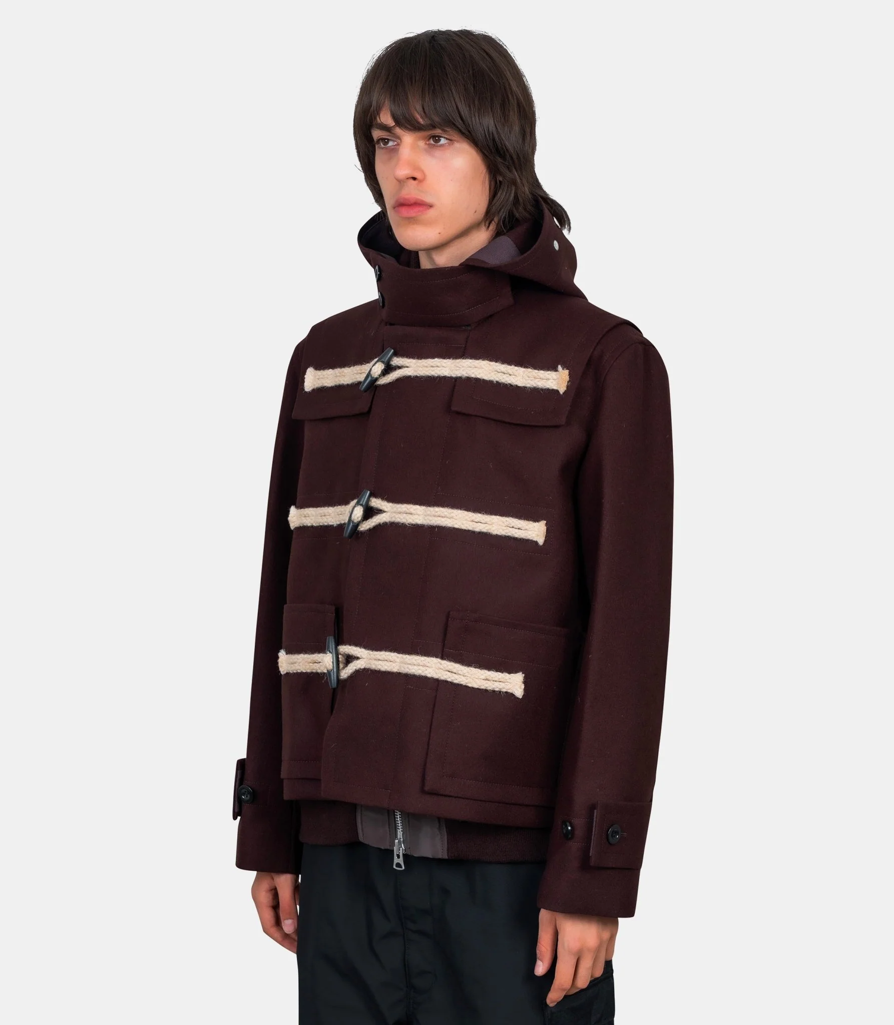 Blouson en laine melton - Image 3