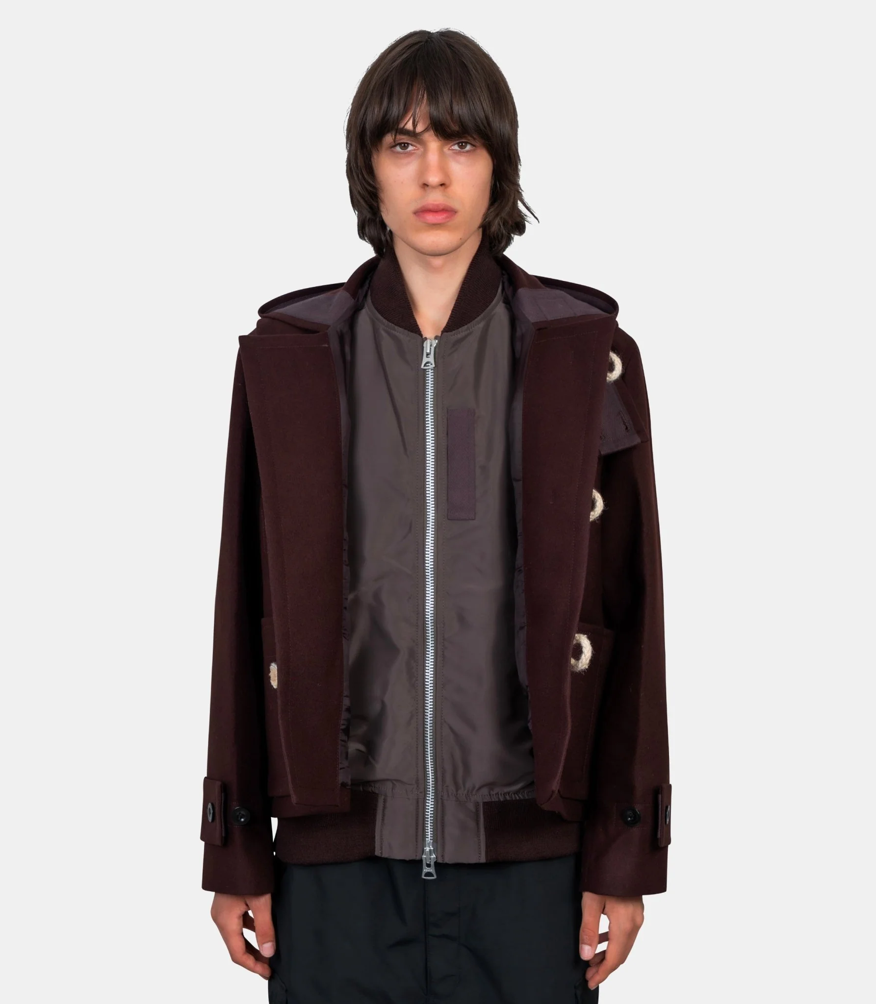 Blouson en laine melton - Image 4