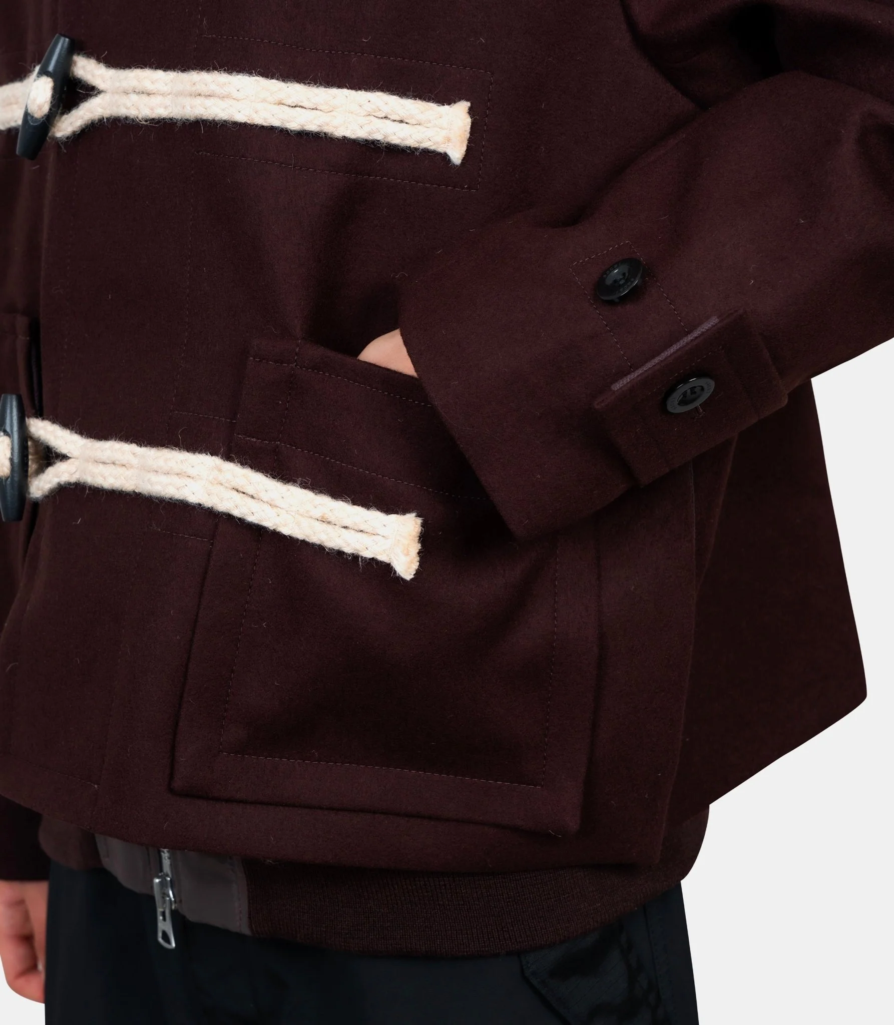 Blouson en laine melton - Image 5