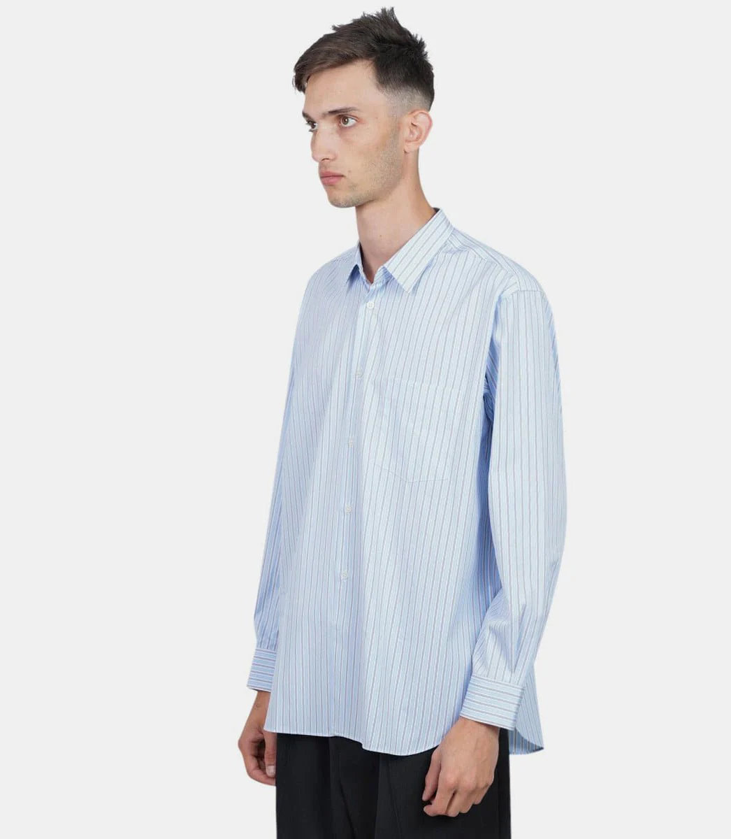 Chemise rayée tissée à patch - Image 2