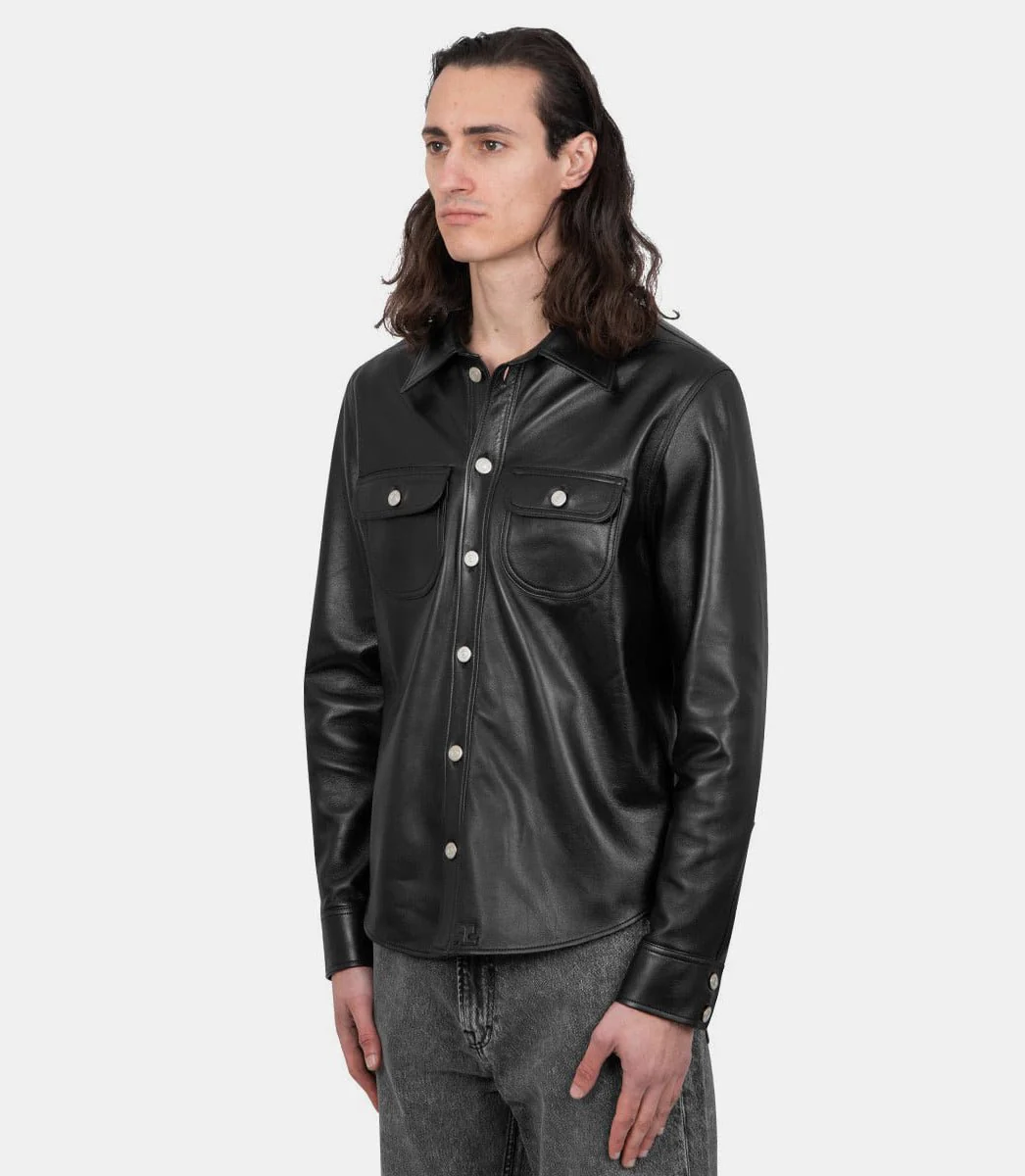 Chemise western en cuir - Image 2