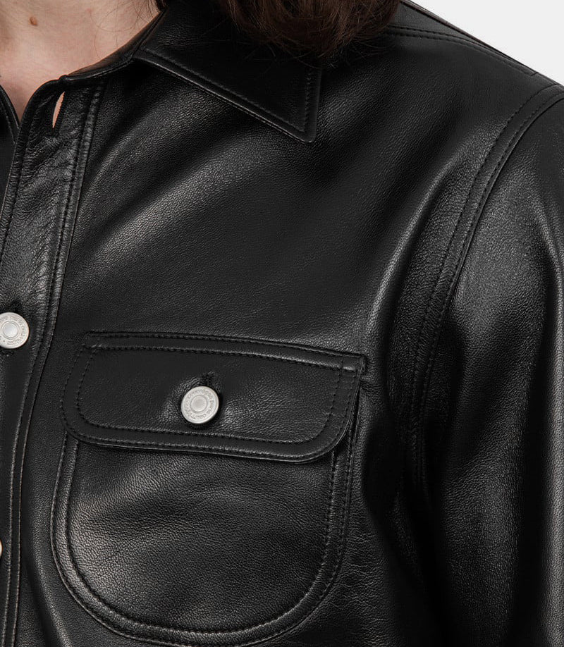 Chemise western en cuir - Image 5