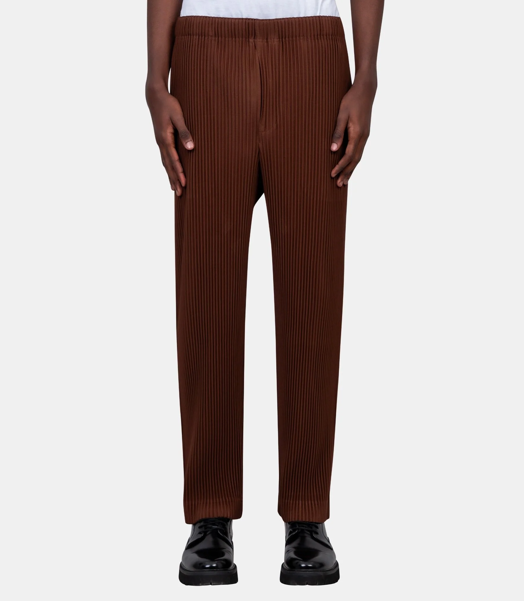 Pantalon color pleats 2
