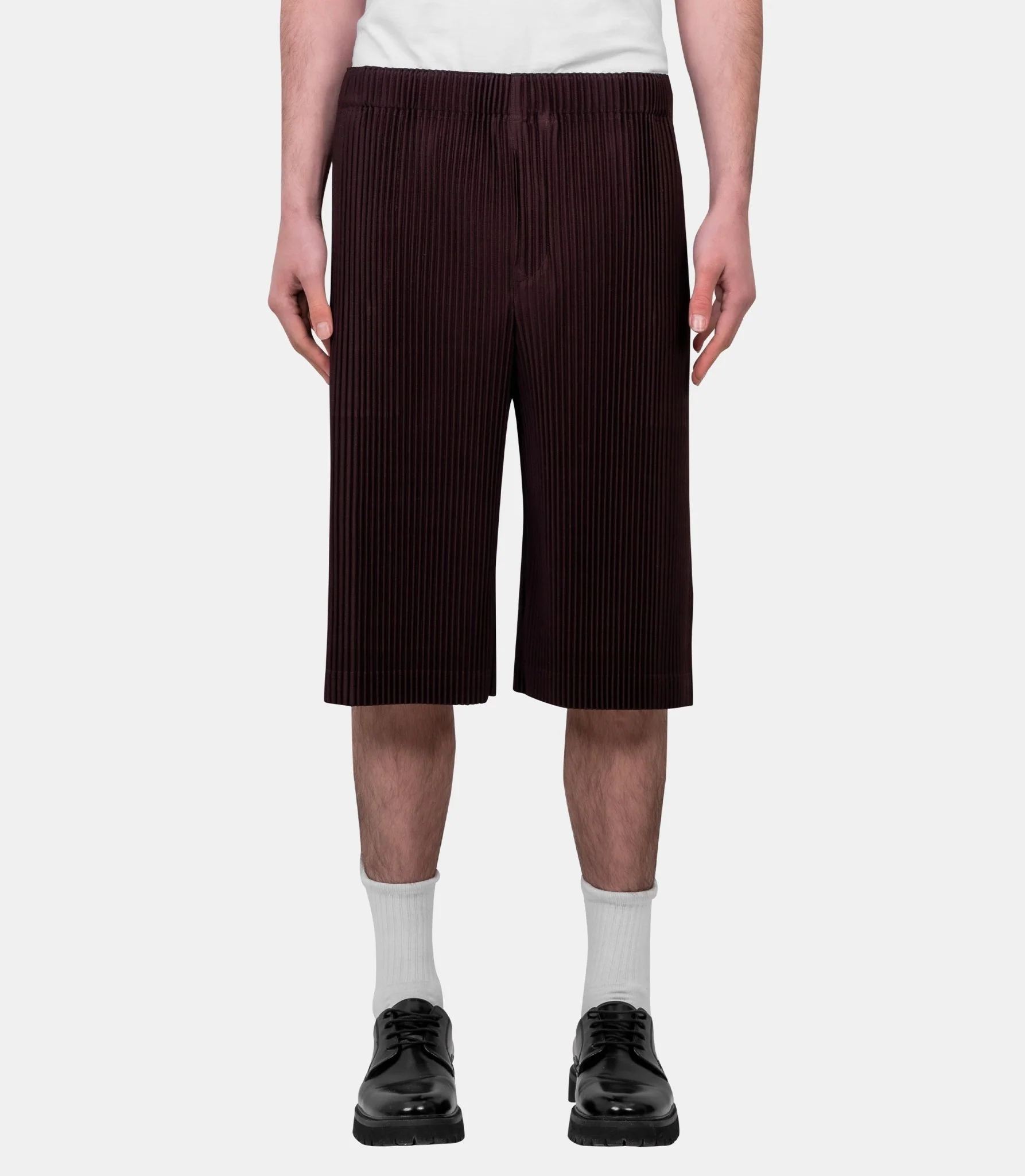 Short plissé wear or wrap
