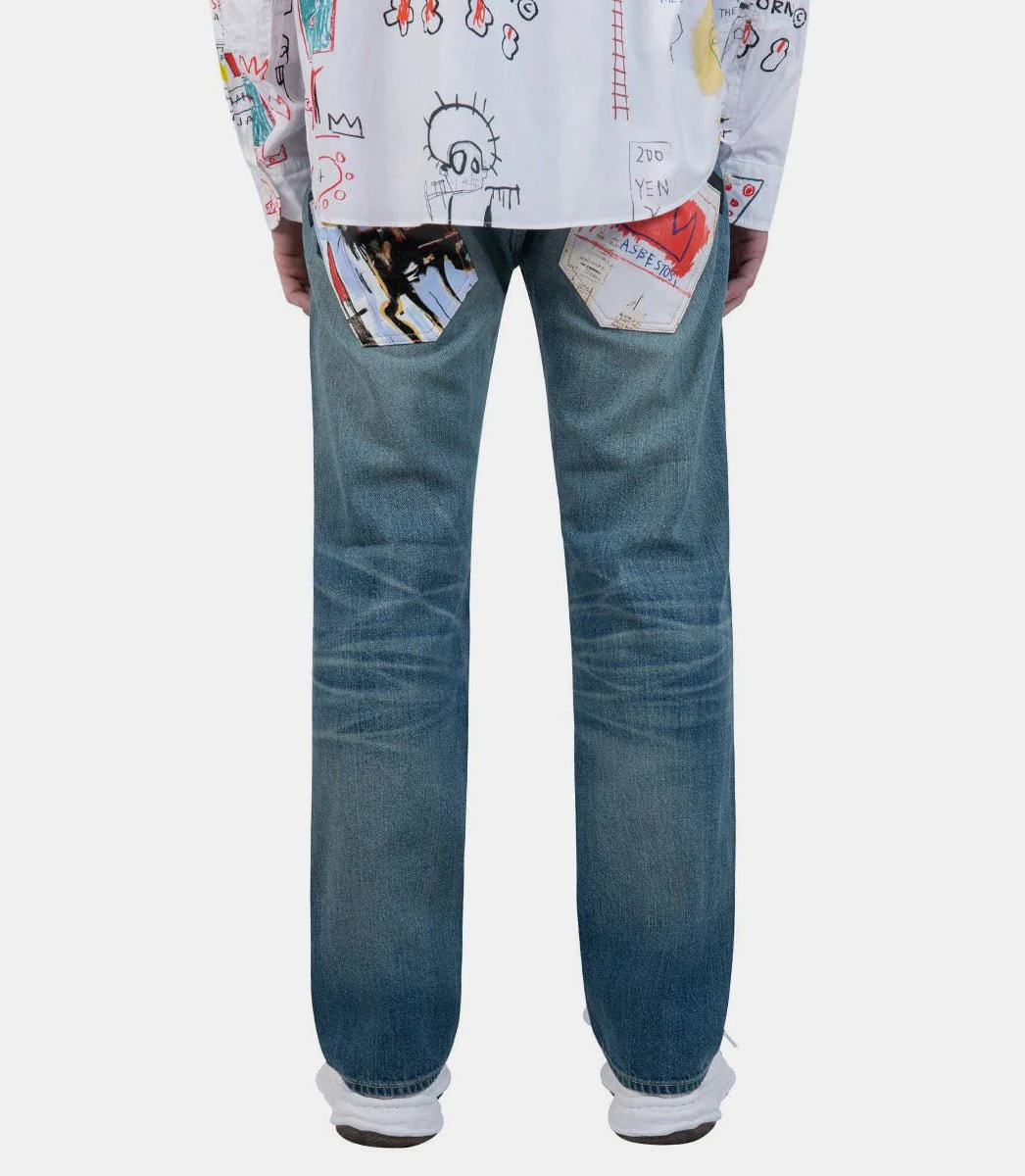 Jean selvedge jean-michel basquiat - Image 3