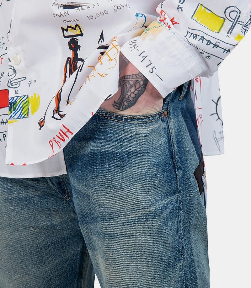 Jean selvedge jean-michel basquiat - Image 4