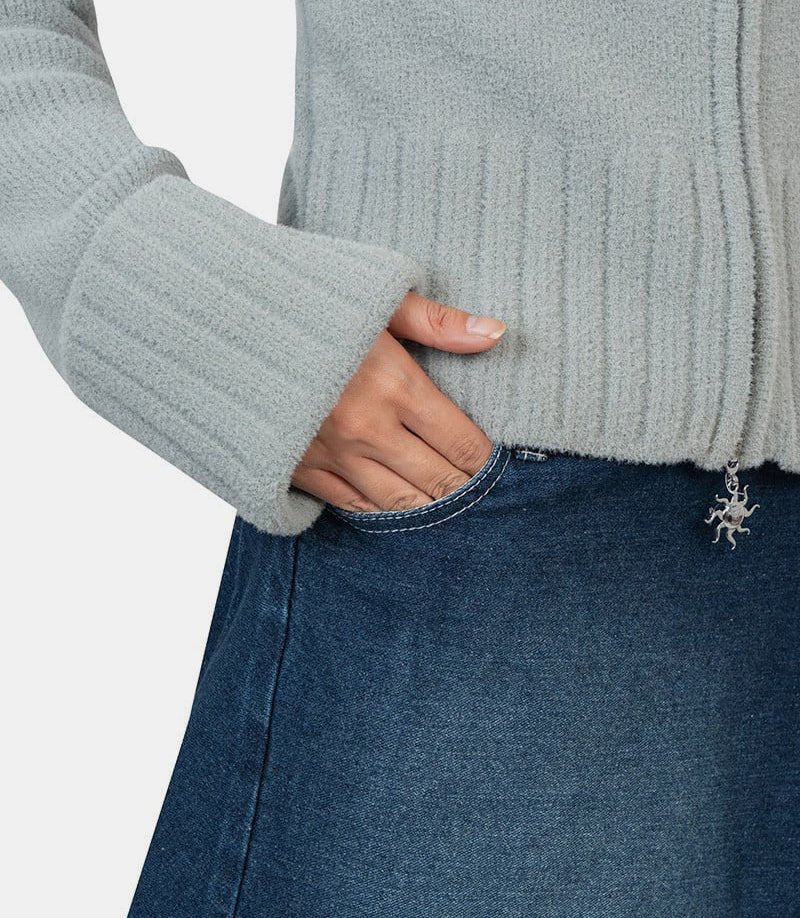 Jupe plissée denim - Image 4