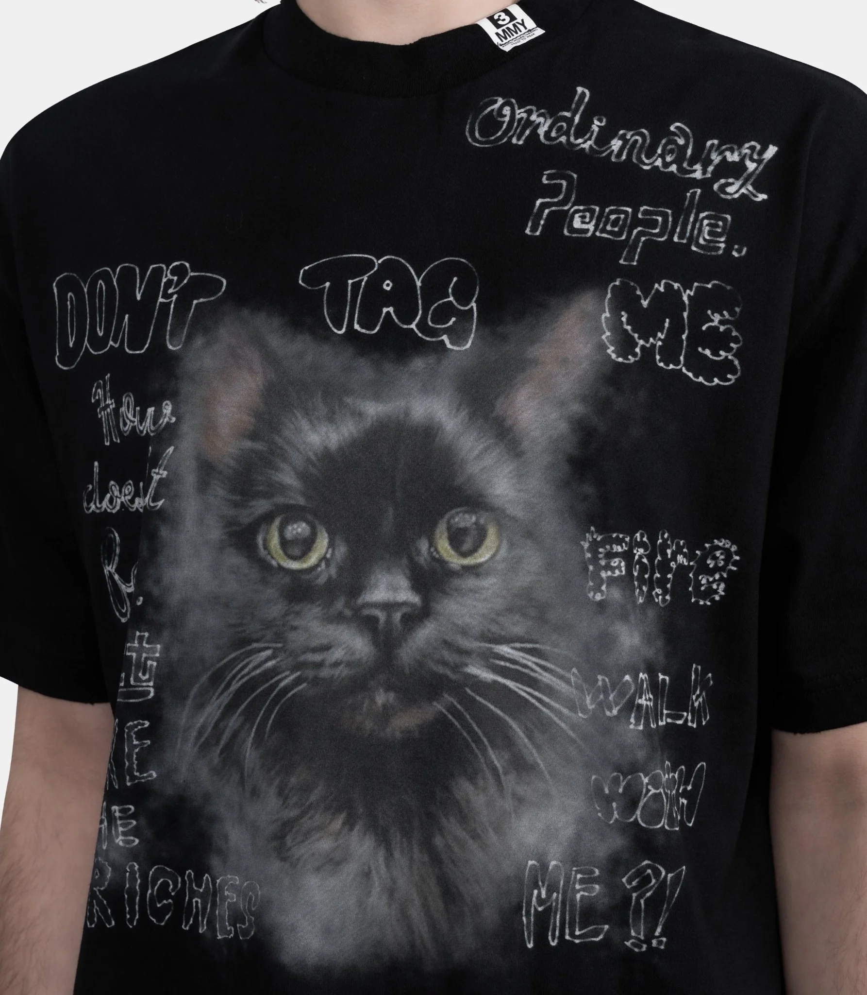 T-shirt imprimé chat - Image 4