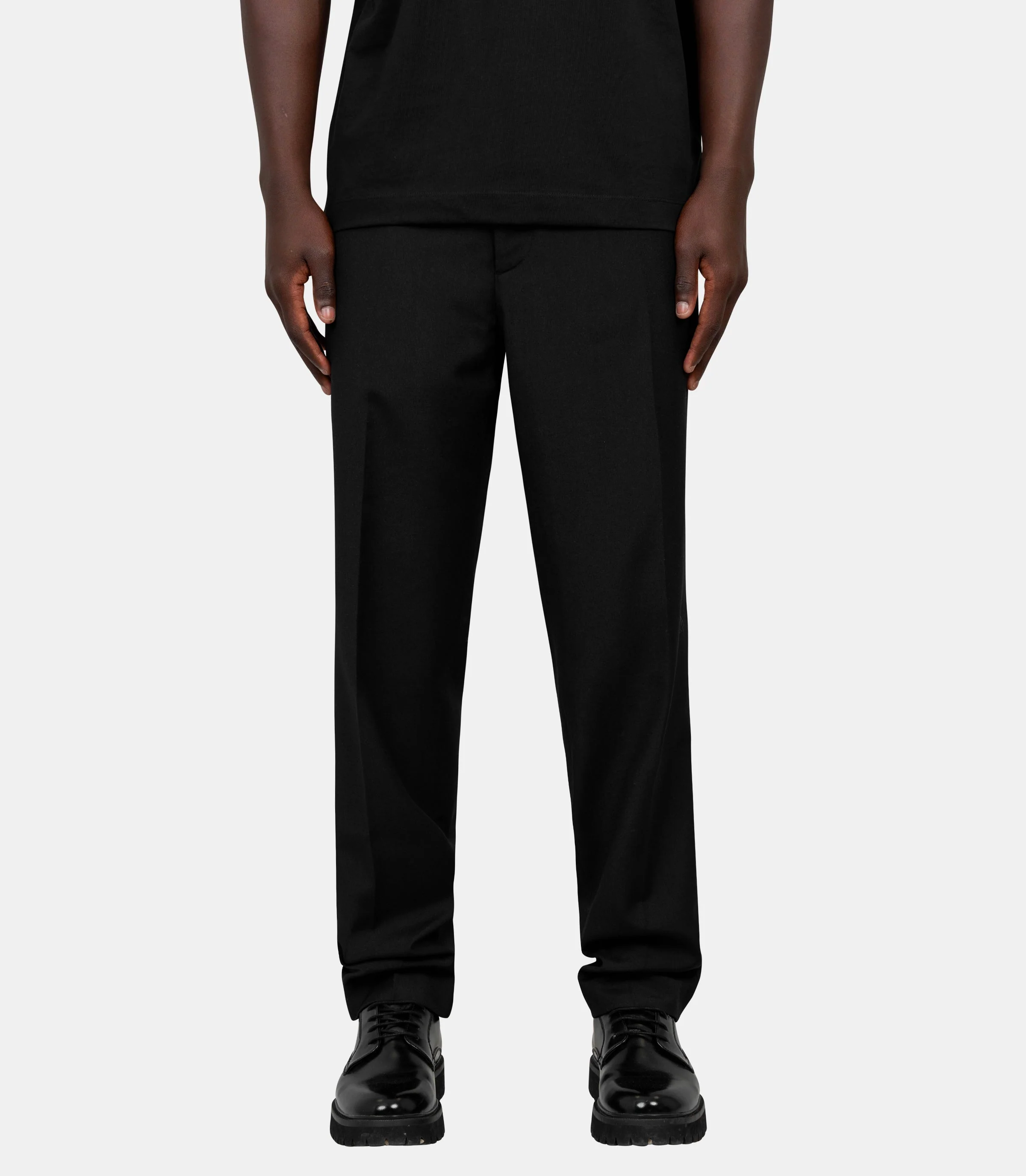 Pantalon de costume fuselé en laine