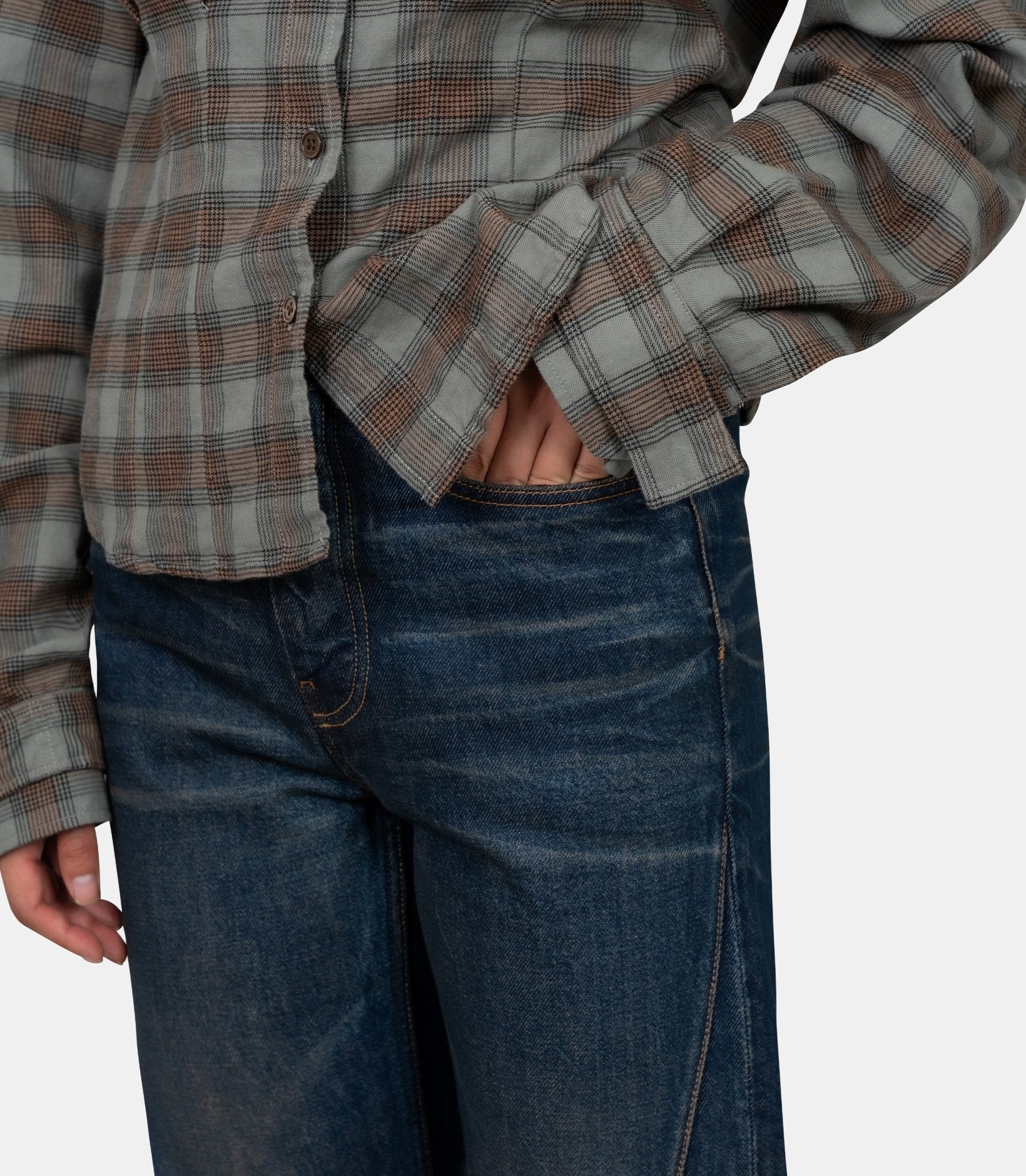 Pantalon denim moto cut - Image 4