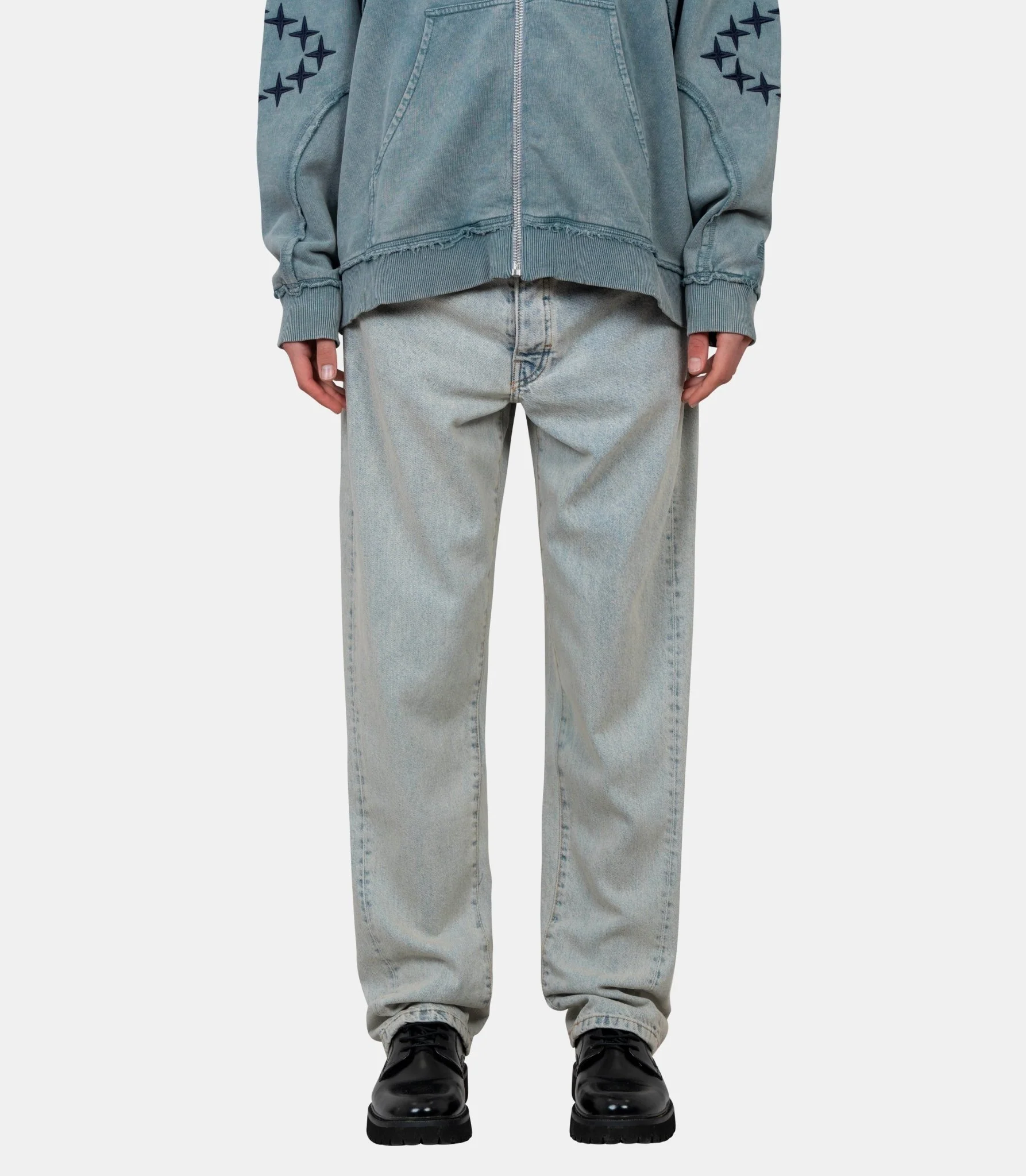 Pantalon relax denim