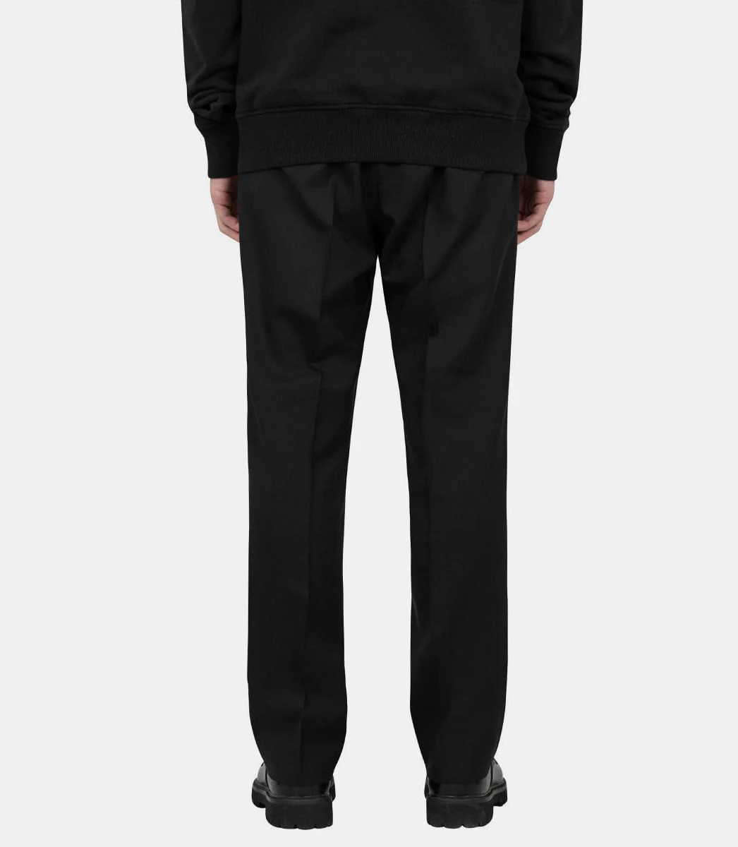 Pantalon taille élastiquée en toile de laine - Image 3