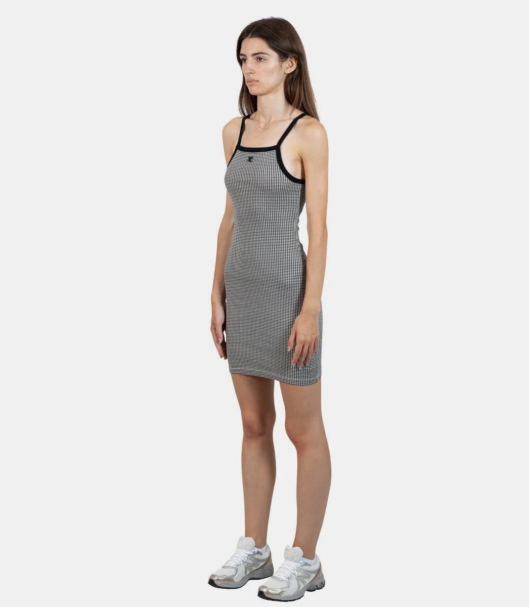 Robe contraste pied-de-poule - Image 2