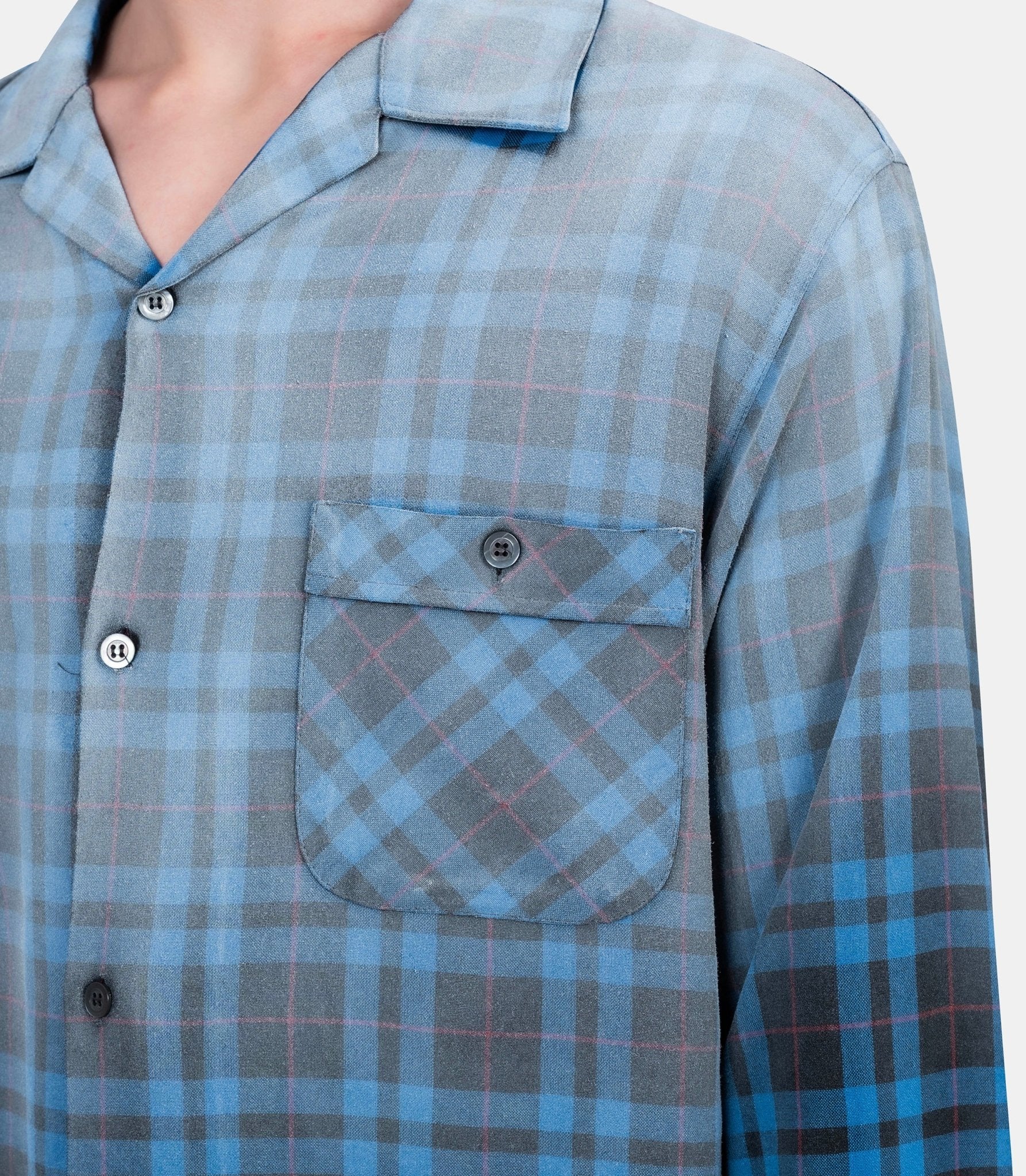 Chemise à carreaux à effet dégradé - Image 4
