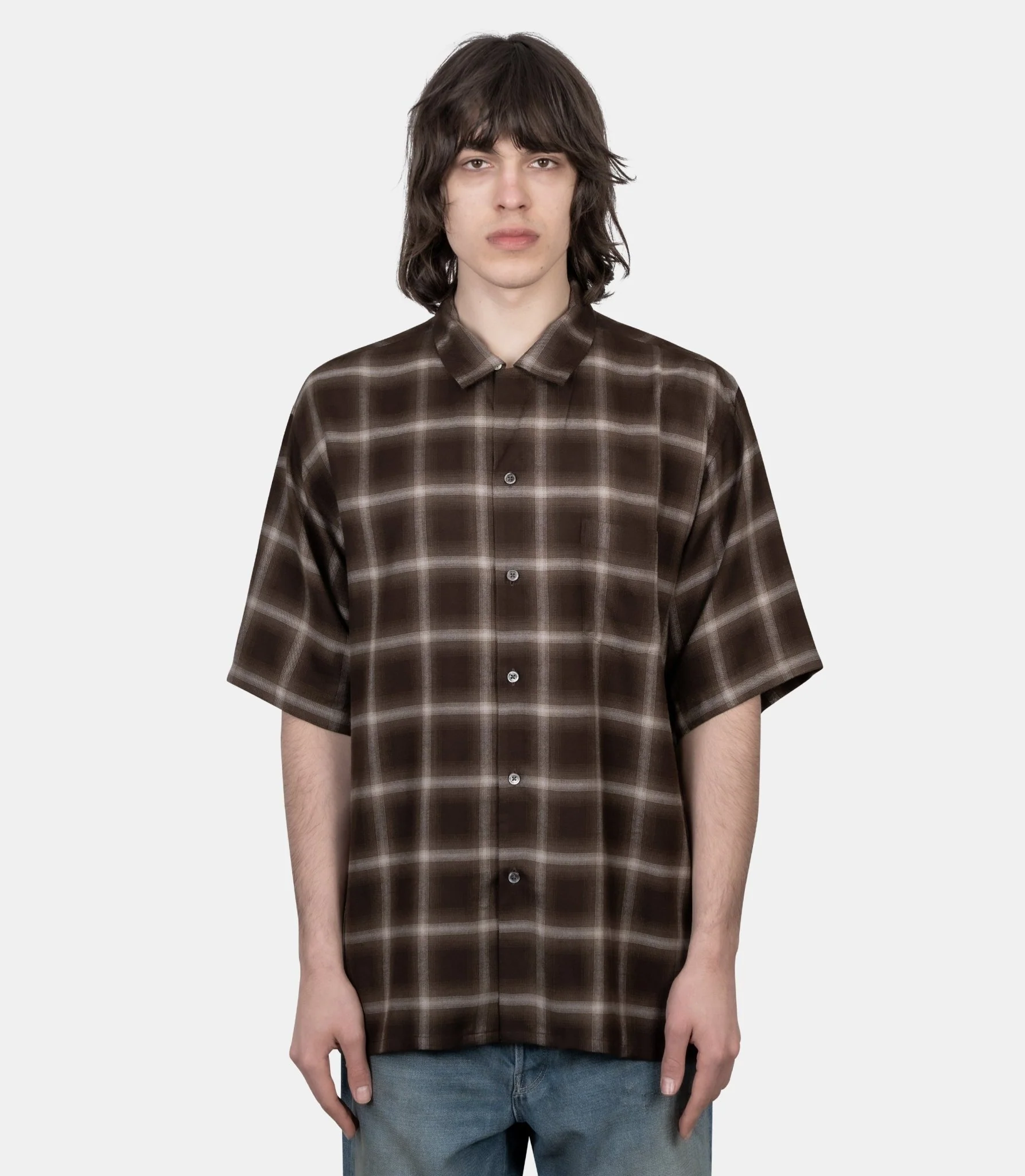 Chemise manches courtes oversized ly/vis