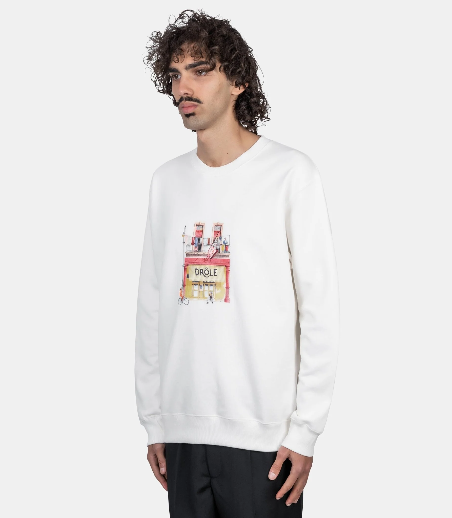 Sweatshirt drôle café - Image 3