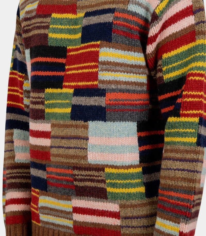 Sweatshirt patchwork en maille - Image 4