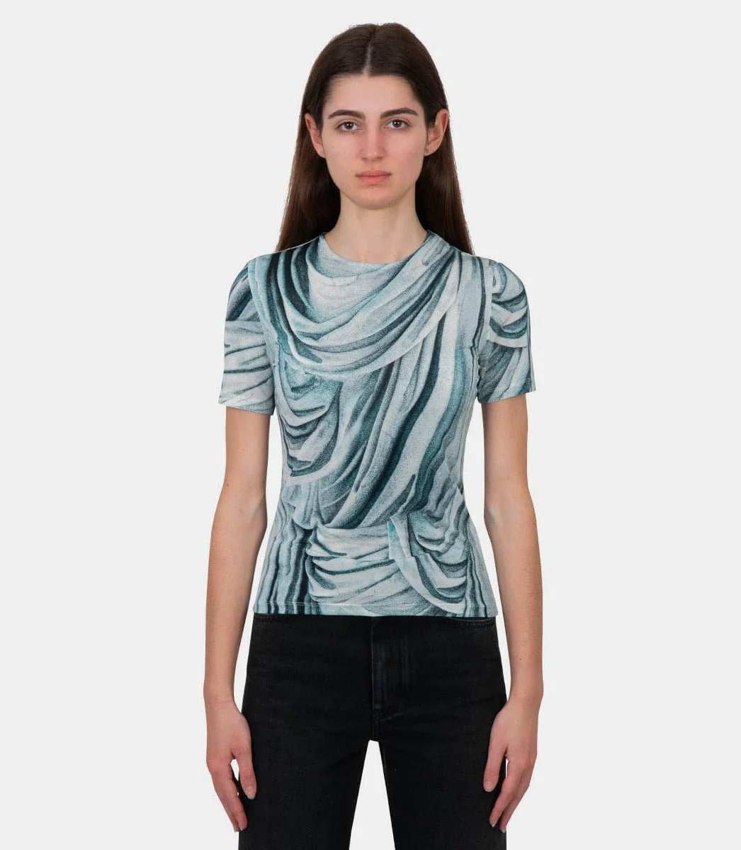 T-shirt drapé
