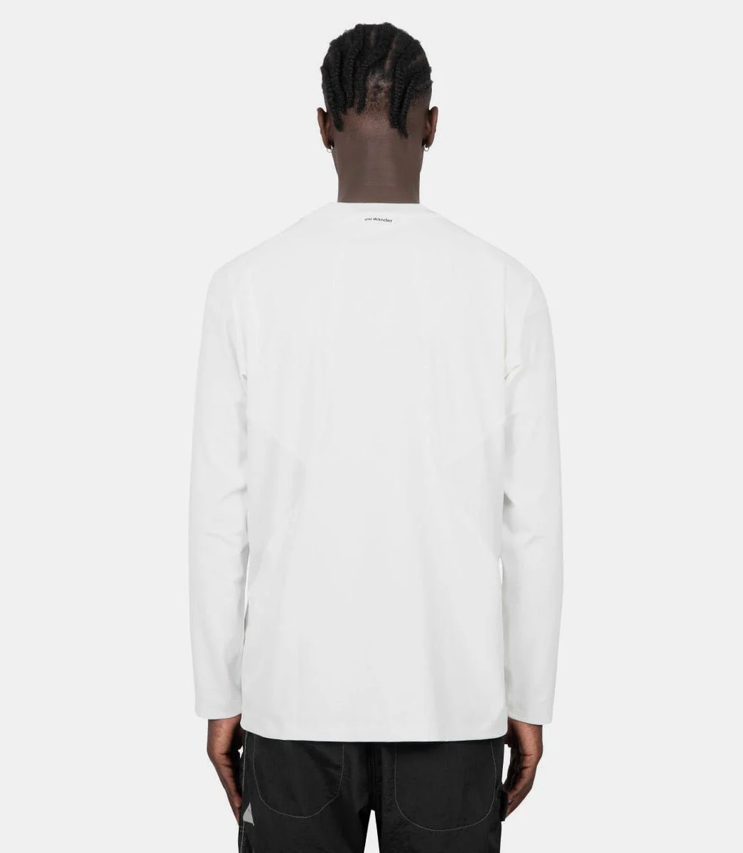 T-shirt logo manche longue blanc - Image 3