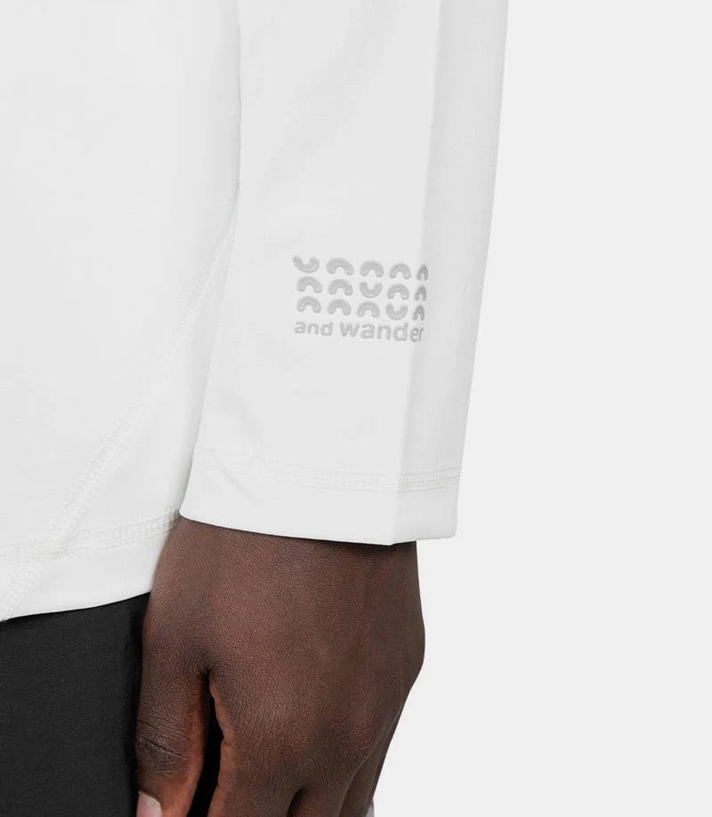 T-shirt logo manche longue blanc - Image 5