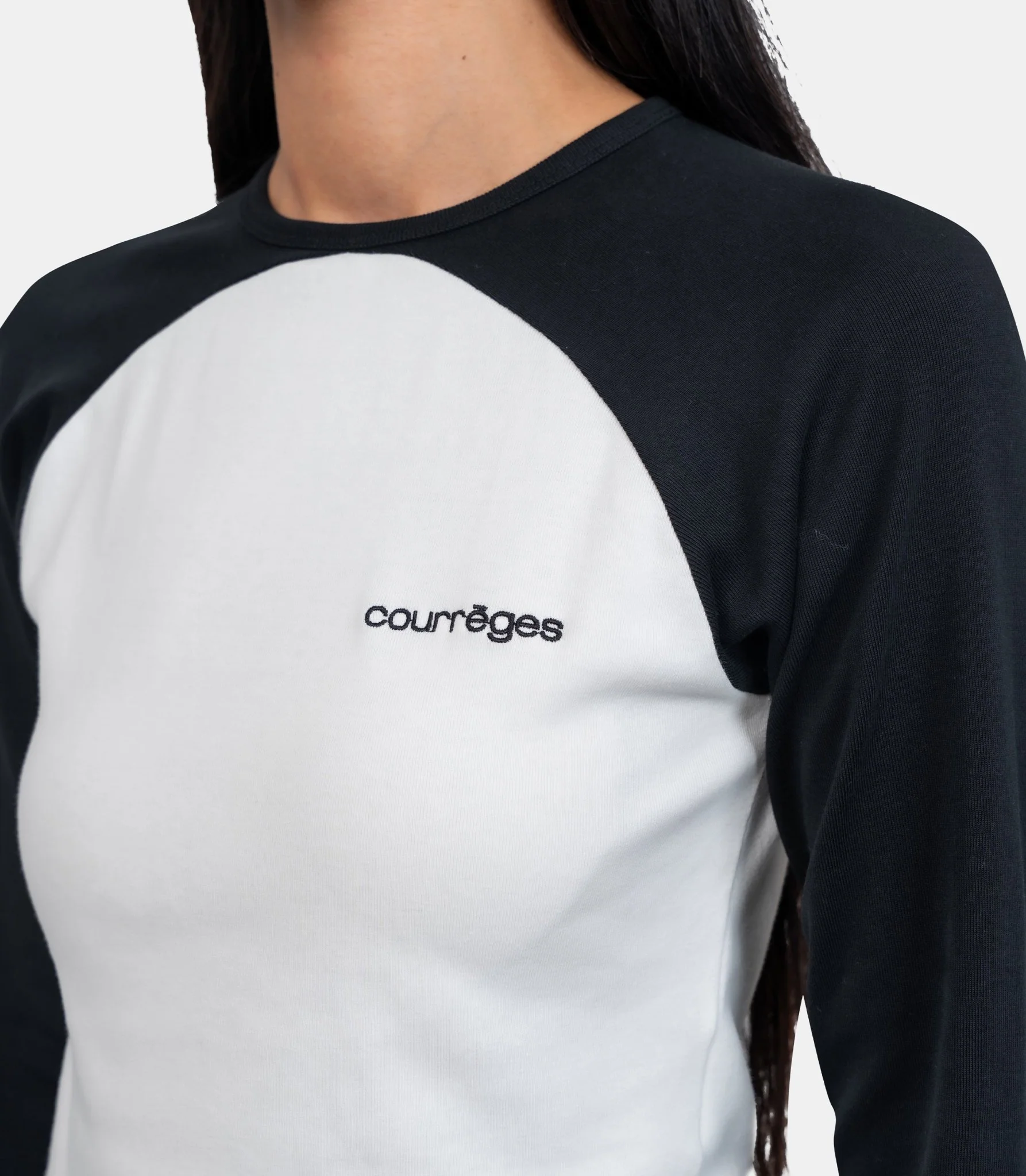 T-shirt manches longues contraste cercle - Image 4