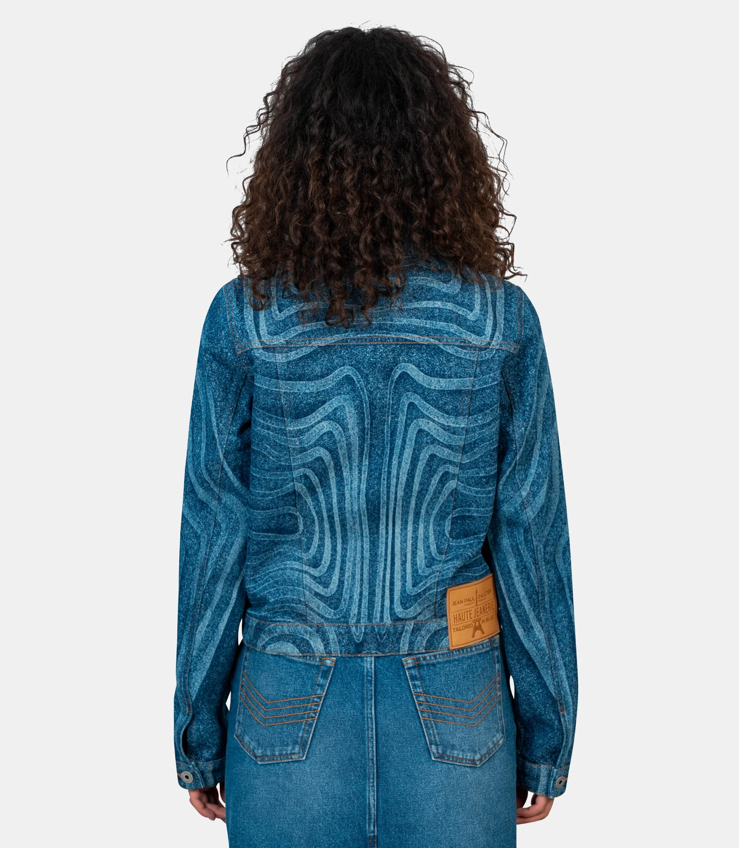 Veste en jean print "spiral" - Image 3