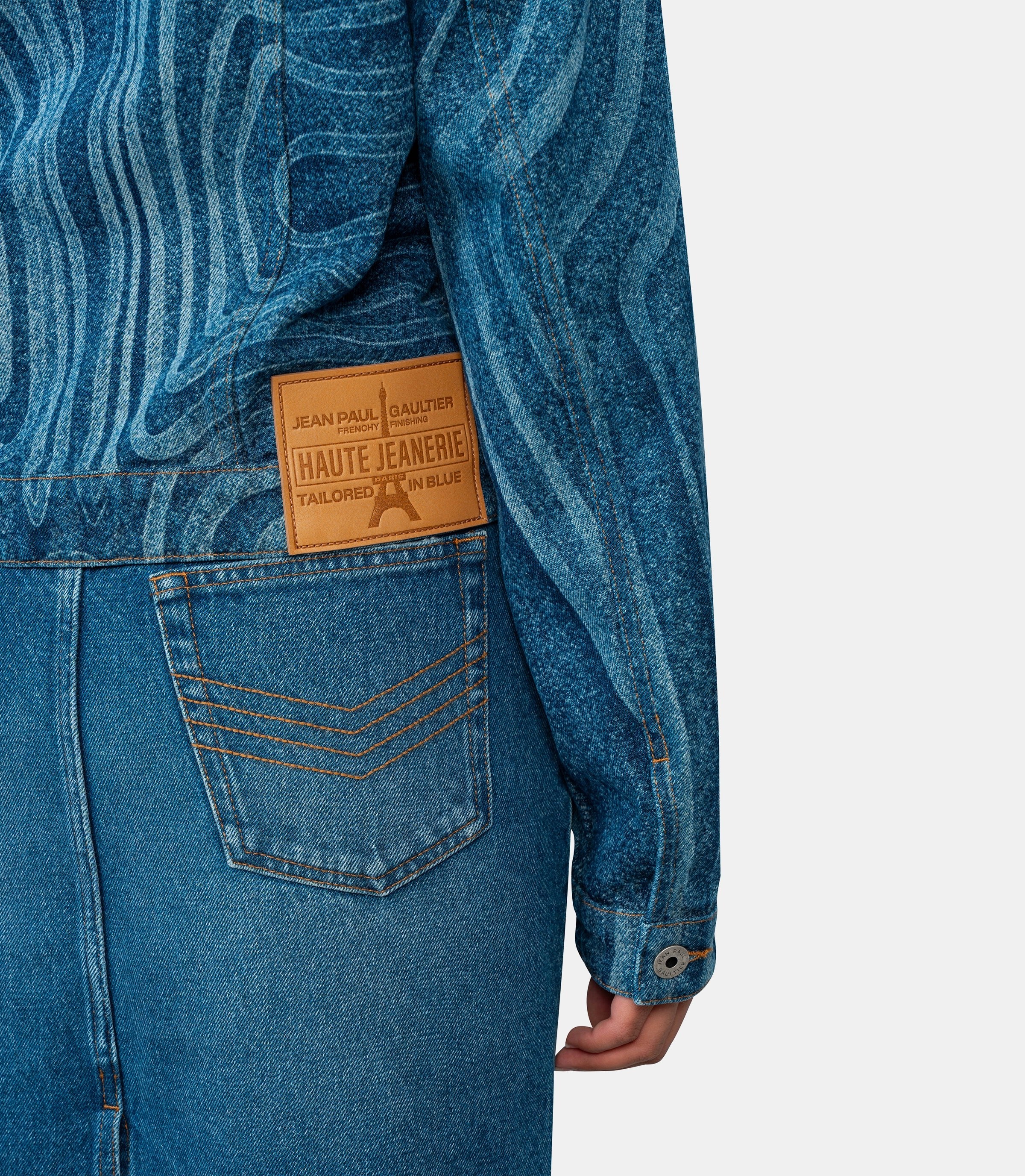 Veste en jean print "spiral" - Image 6