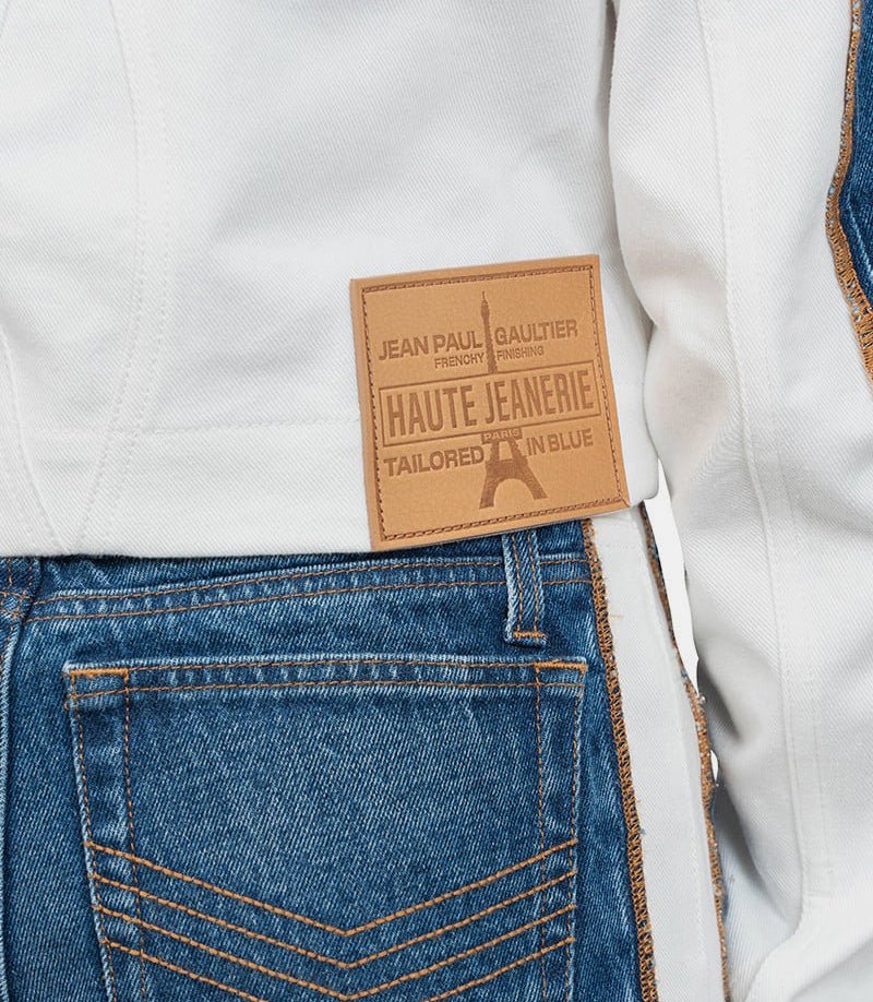 Veste en jean trompe l’oeil "petit grand" - Image 4