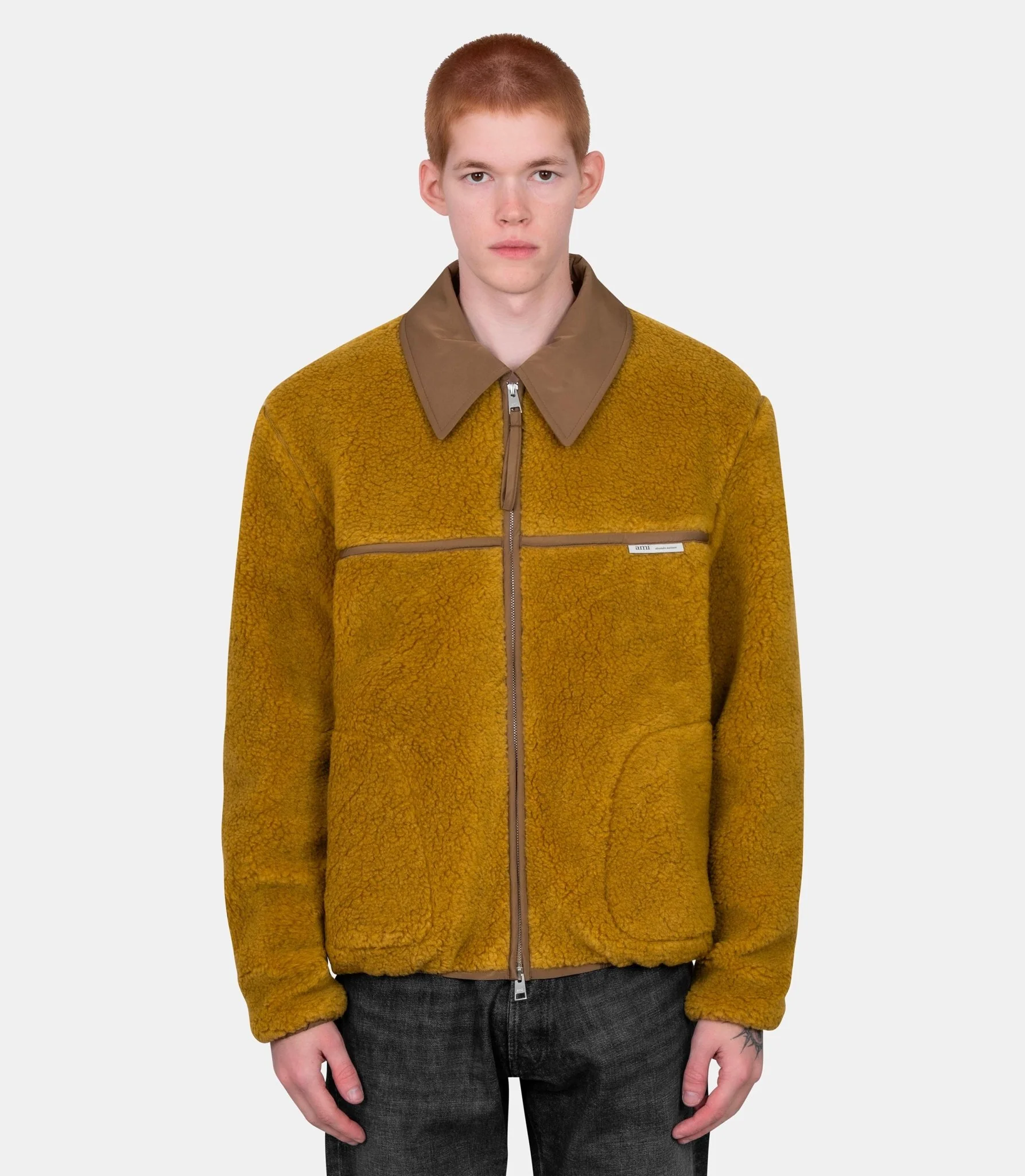 Veste zippée polaire en laine